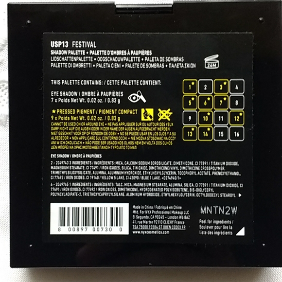 🌟Host pick NYX Festival Shadow Palette🌟 - Picture 5 of 5